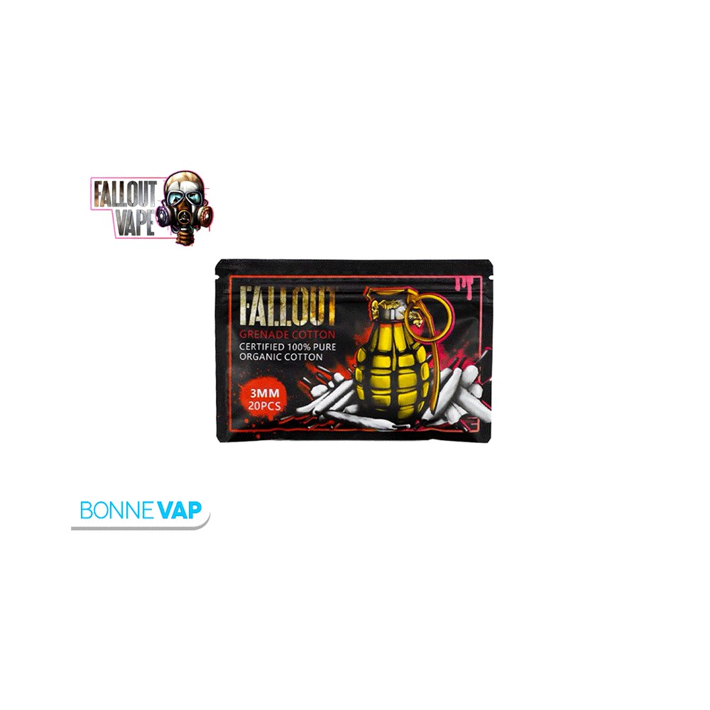 Coton FALLOUT Bio par 20 lacets de 3,0mm