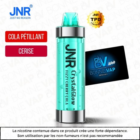 Puff Fizzy Cherry Cola - CrystalGlow X JNR - Info