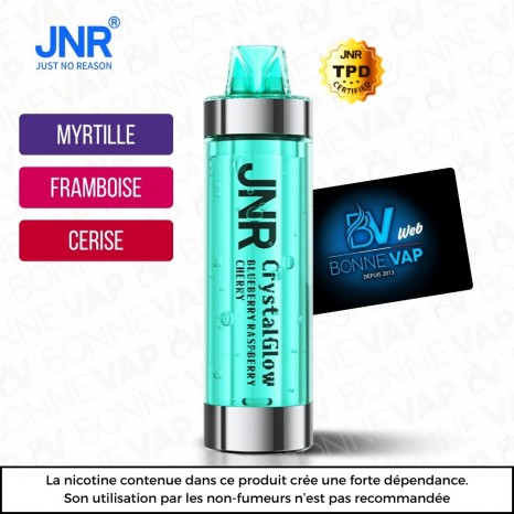 Puff Blueberry Raspberry Cherry - CrystalGlow X JNR - Info