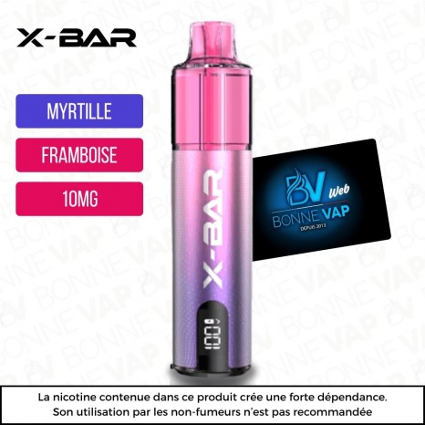 Starter Puff Myrtille Framboise - X-Line - 10mg