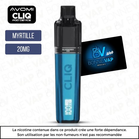 Starter Puff Myrtille Glacée - Cliq AVM - 20mg