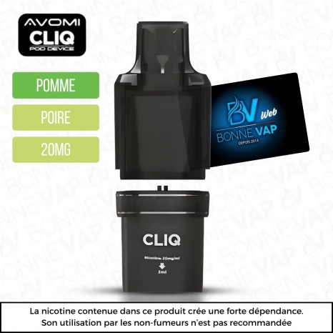 Cartouche Pomme Poire - Cliq AVM - 20mg