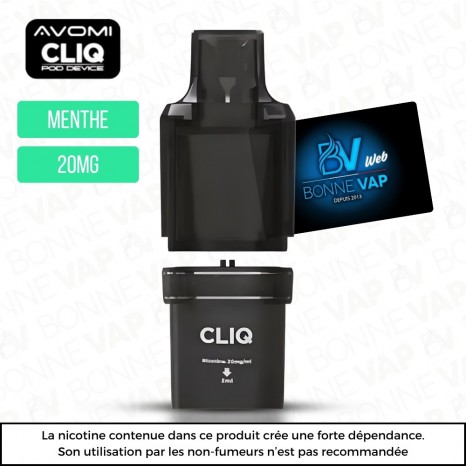 Cartouche Menthe Fraiche - Cliq AVM - 20mg