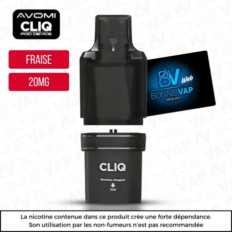 Cartouche Fraise Glacee - Cliq AVM - 20mg