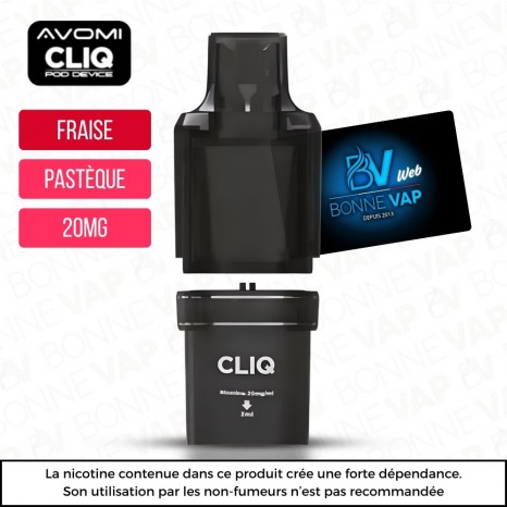 Cartouche Fraise Pastèque - Cliq AVM - 20mg