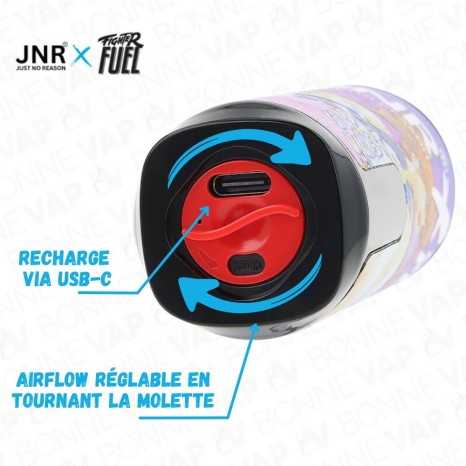 Puff Shisha Plus - JNR X Fighter Fuel - Airflow