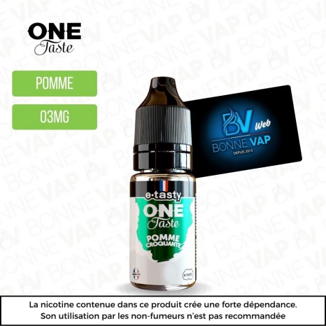 Pomme Croquante 10ml - One Taste - 03mg