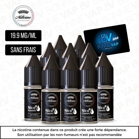 Pack 10 Boosters de Nicotine - Millésime - 19.9mg