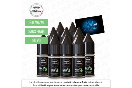 Pack 10 Boosters 80VG - Millésime - 19.9mg