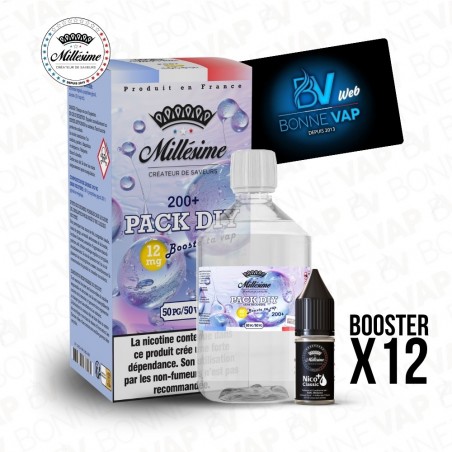 Pack DIY 12mg 200ml 50/50 - Mill&eacute;sime