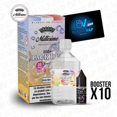 Pack DIY Sels 10mg 200ml 5050 – Millésime