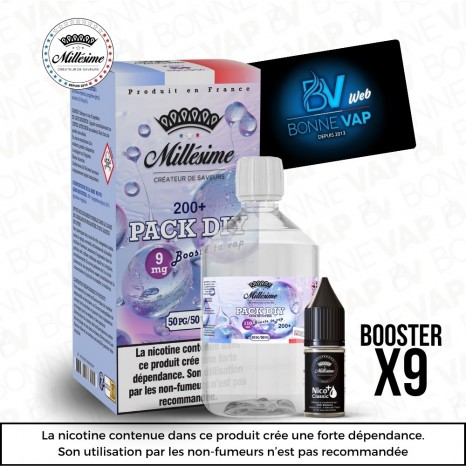 Pack DIY 9mg 200ml 5050 - Millésime - Prévention