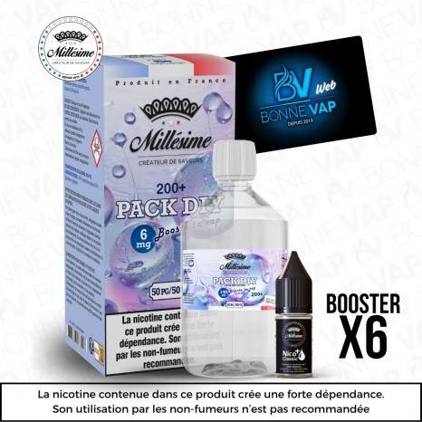 Pack DIY 6mg 200ml 50/50 - Millésime - Prévention