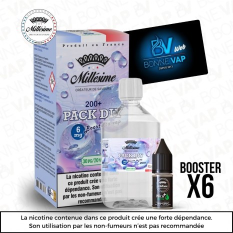 Pack DIY 6mg 200ml 3070 - Millésime - Prévention