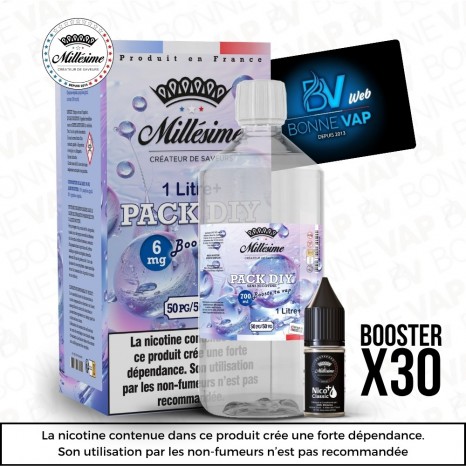 Pack DIY 6mg 1L 5050 - Millésime - Prévention