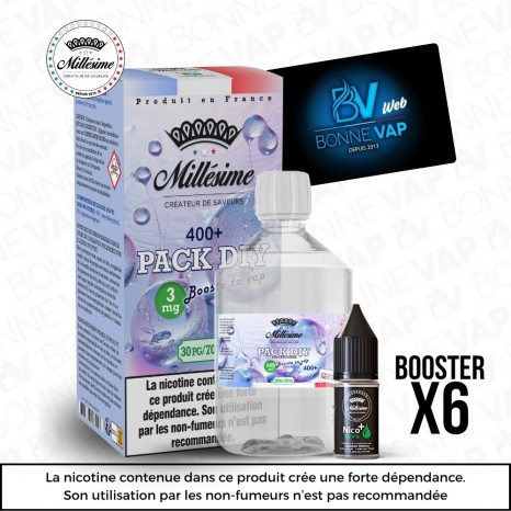Pack DIY 3mg 400ml 3070 - Millésime - Prévention