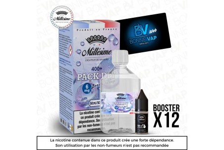 Pack DIY 6mg 400ml 5050 - Millésime - Prévention