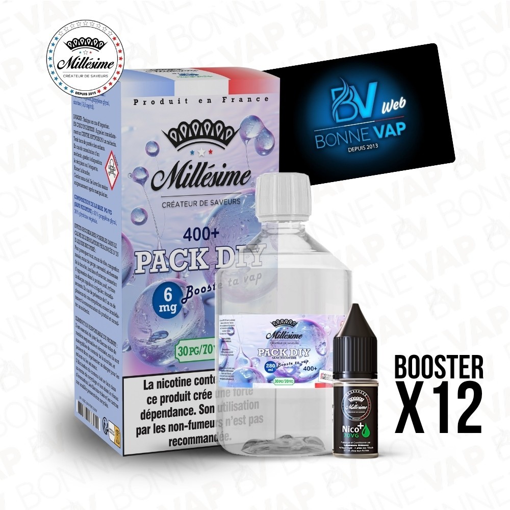 Pack DIY 6mg 400ml 30/70 - Millésime
