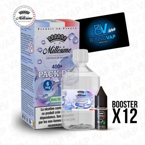 Pack DIY 6mg 400ml 30/70 - Millésime