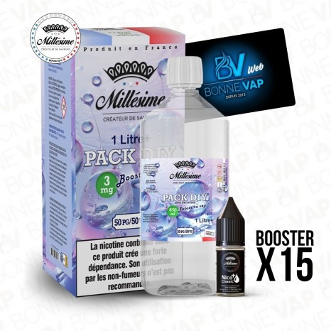 Pack DIY 3mg 1L 5050 - Millésime