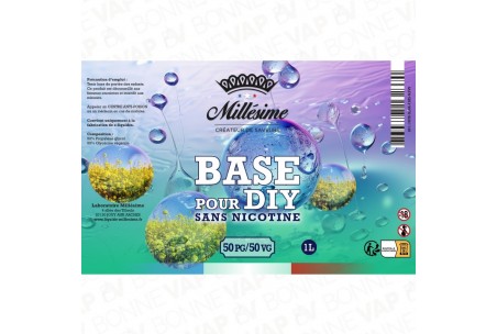 Base Végétale 1L 50/50 - Millésime - Etiquette