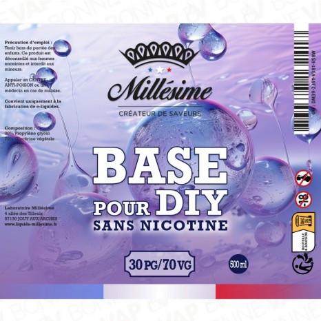 Base 500ml 3070 - Millésime - Etiquette