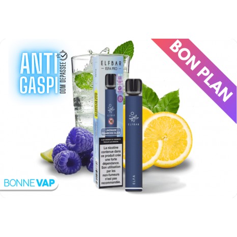 Kit ELFA PRO Limonade Framboise Bleue | ELFBAR (DDM Dépassée)
