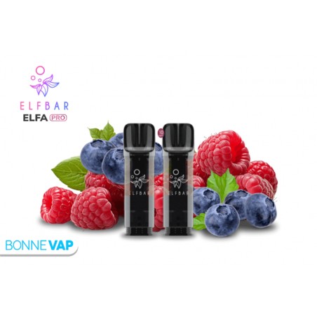 Cartouches ELFA PRO Myrtille Framboise Acidulée | ELFBAR