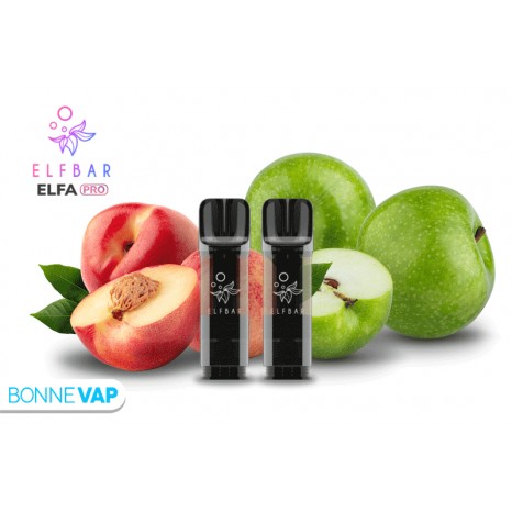 Cartouches ELFA PRO Pomme Pêche | ELFBAR