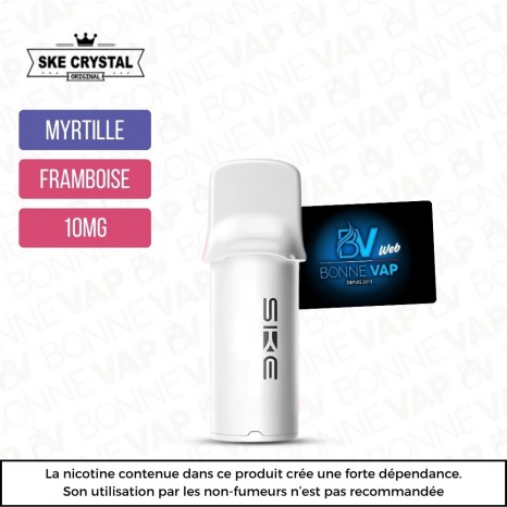 Cartouche Myrtille Framboise Acidulée - SKE Crystal - 10mg