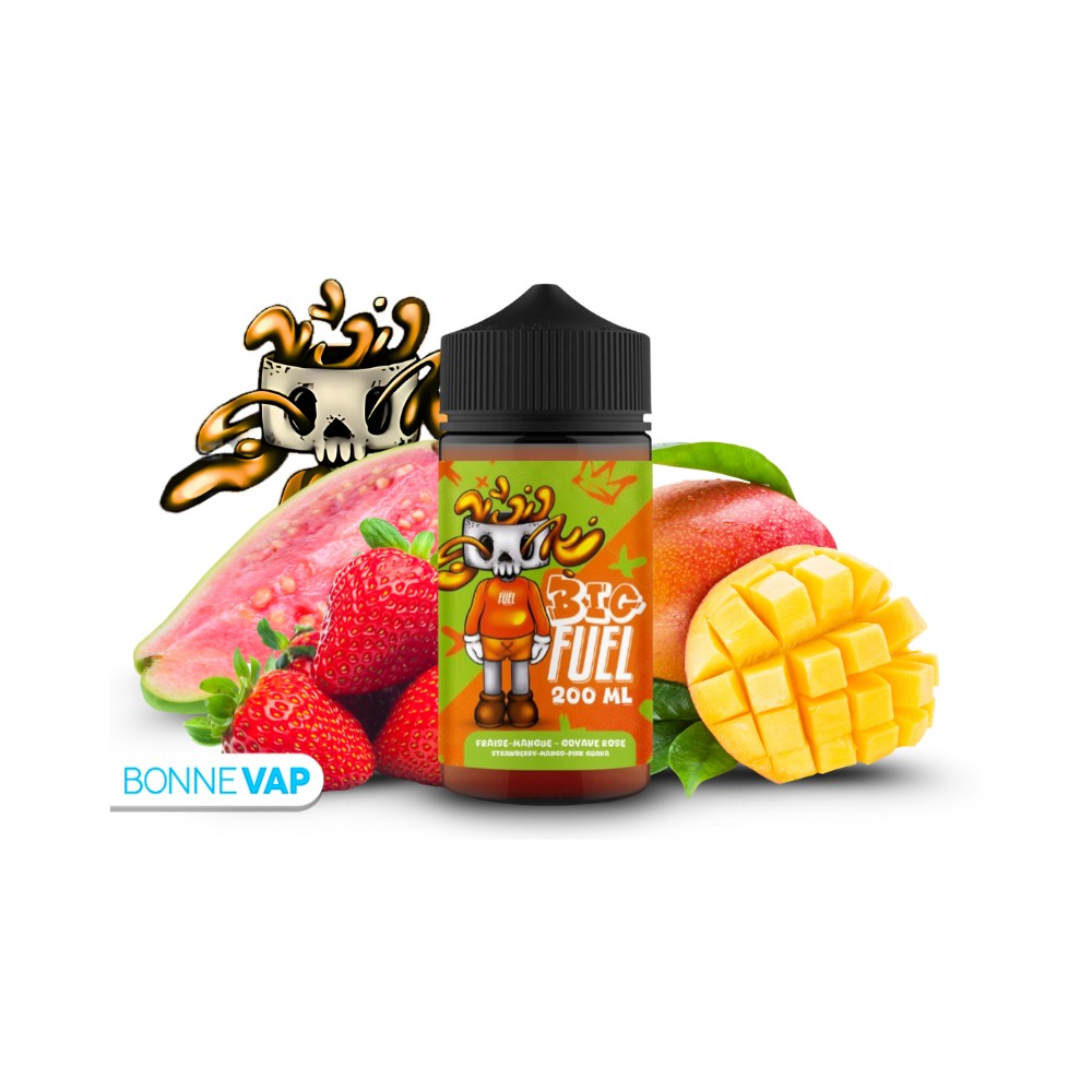 E liquide Fraise Mangue Goyave Rose Big Fuel 200ml