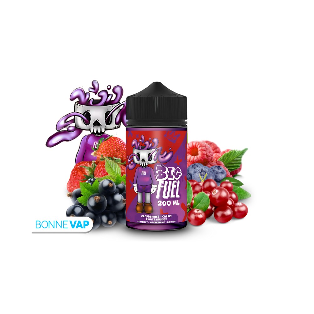 E liquide Cranberries Cassis Fruits Rouges Big Fuel 200ml