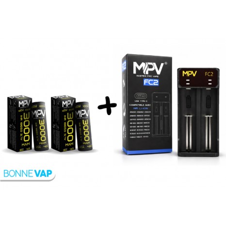Pack Chargeur FC2 + 2 accus 3000mAh - MPV