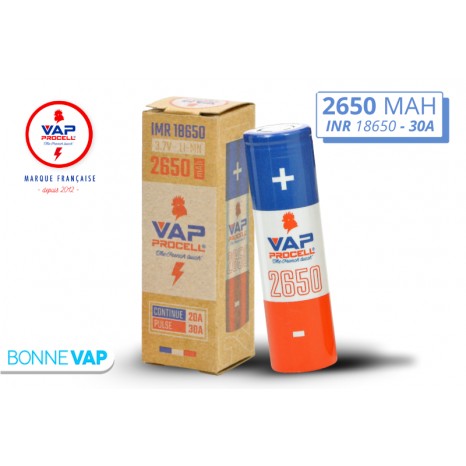 Accu 18650 2650mAh - VAP PROCELL