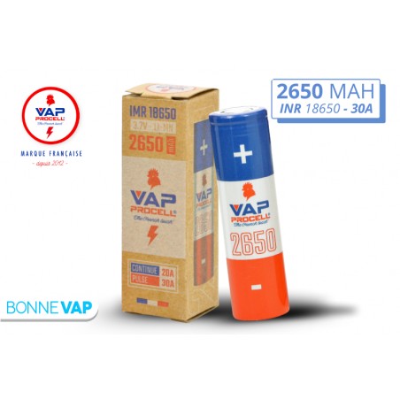 Accu 18650 2650mAh - VAP PROCELL