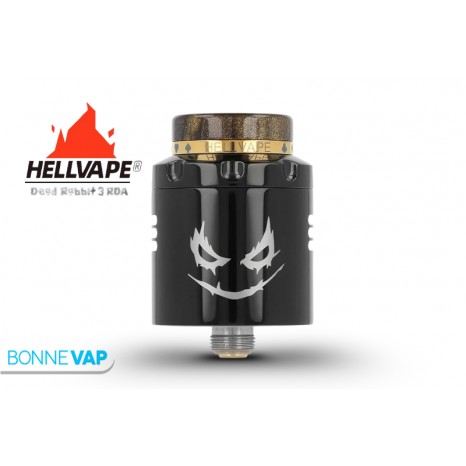 Dripper Dead Rabbit 3 RDA | HELLVAPE (J Edition) - Shiny Black