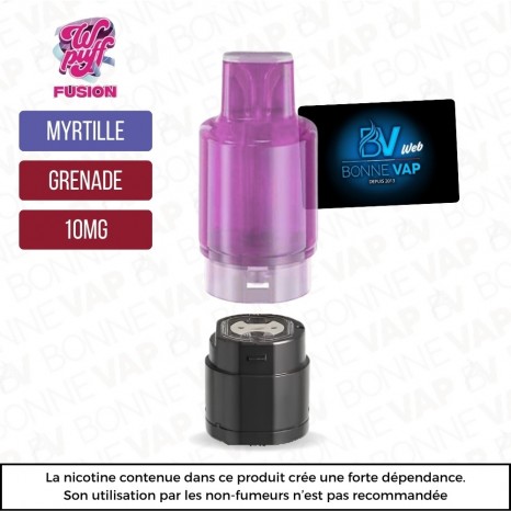 Cartouche Myrtille Grenade - Wpuff Fusion - 10mg