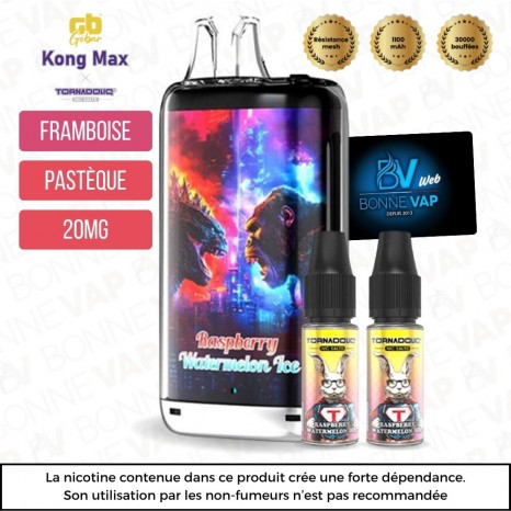 Puff Raspberry Watermelon Ice - Kong Max 30K - 20mg