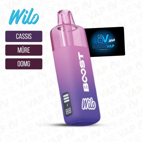 Starter Puff Cassis Mûre - Wilo Boost - 00mg