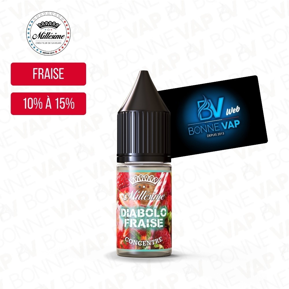 Concentré Diabolo Fraise 10ml - Millésime
