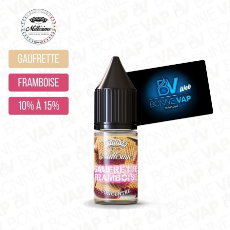 Concentré Gaufrette Framboise 10ml - Millésime