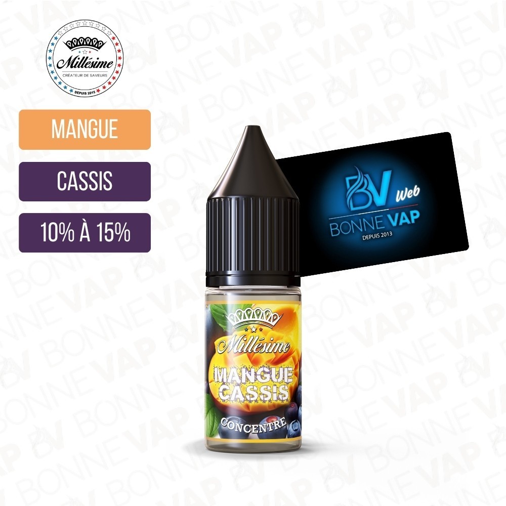 Concentré Mangue Cassis 10ml - Millesime