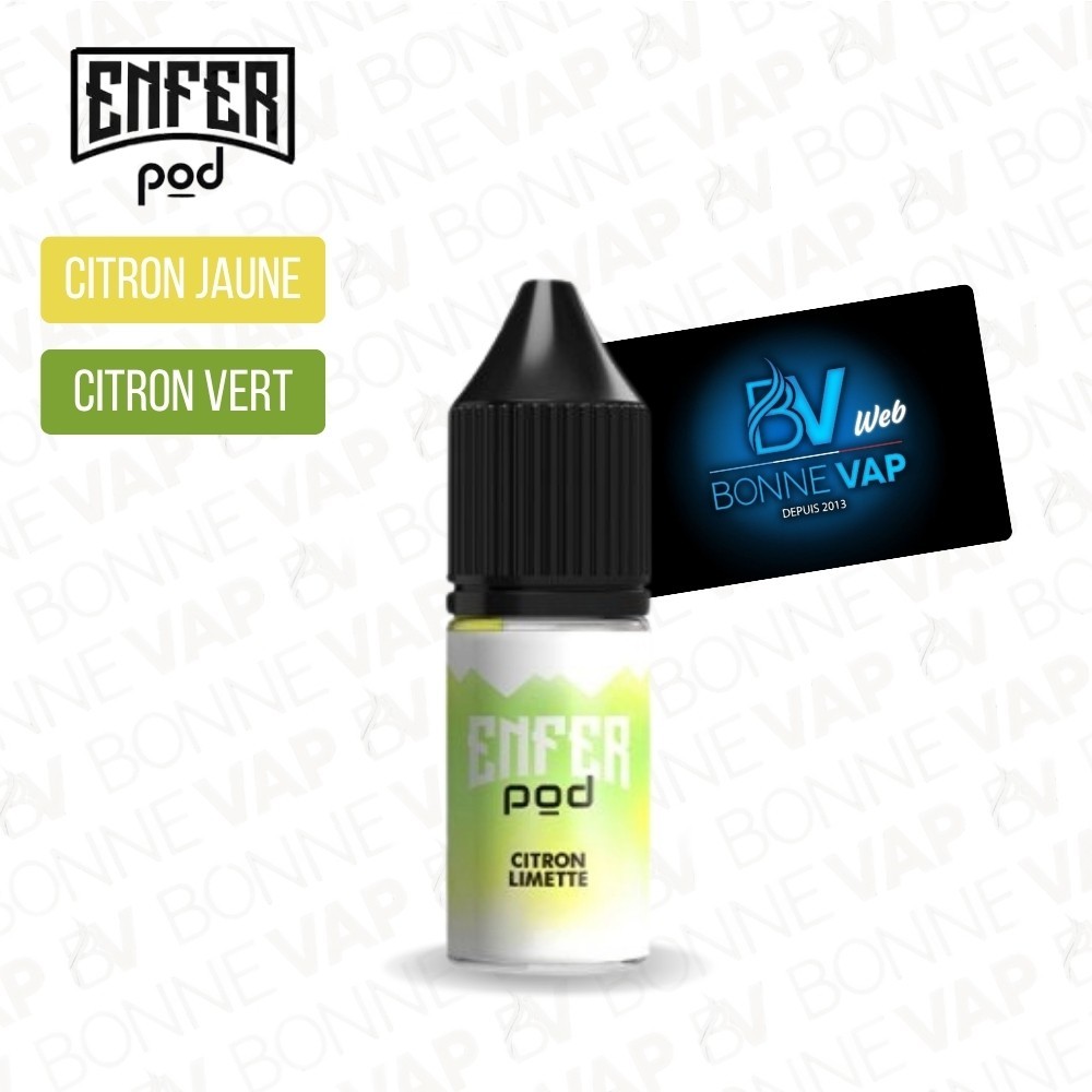 Citron Limette 10ml Sels - Enfer Pod