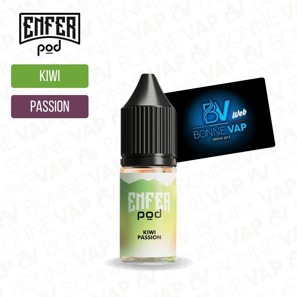 Kiwi Passion 10ml Sels - Enfer Pod