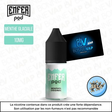 Menthol Original 10ml Sels - Enfer Pod