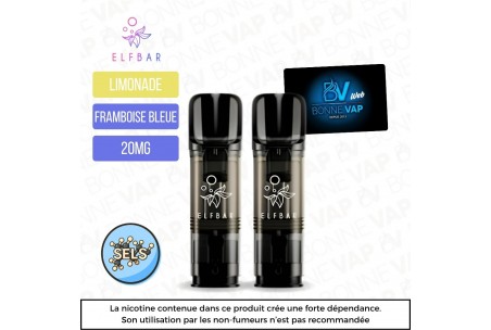 Cartouches Limonade Framboise Bleue - Elfa Pro - 20mg