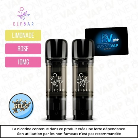 Cartouches Limonade Rose - Elfa Pro - 10mg