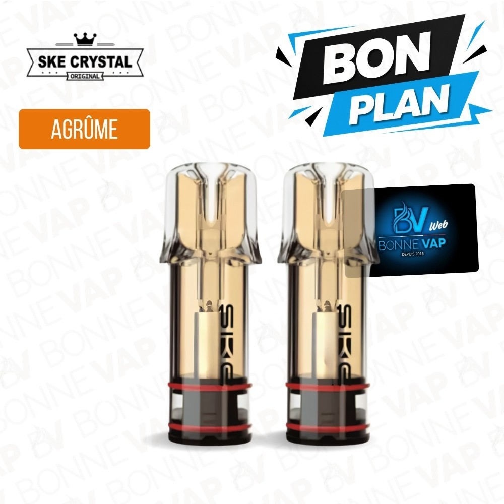 Cartouches Soda aux Agrumes - SKE Crystal Plus - Bon Plan
