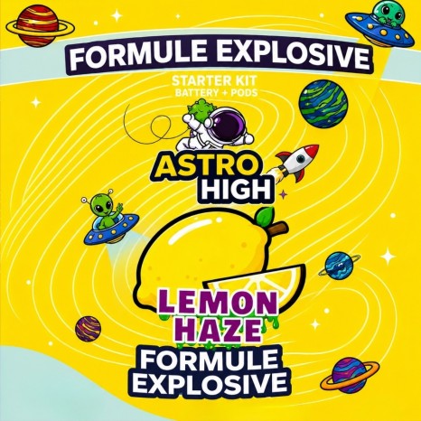 Puff CBD Lemon Haze 90% - Astro High - Affiche