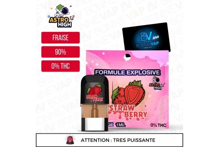 Cartouche CBD Strawberry 90% - Astro High - 90%